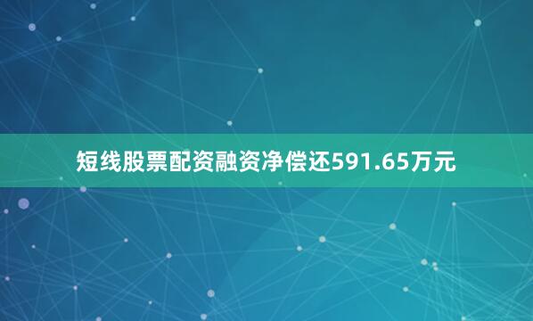 短线股票配资融资净偿还591.65万元