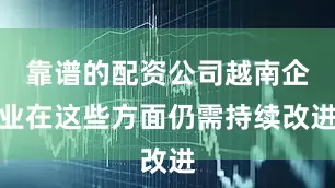 靠谱的配资公司越南企业在这些方面仍需持续改进
