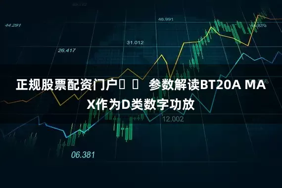 正规股票配资门户⭕️ 参数解读BT20A MAX作为D类数字功放